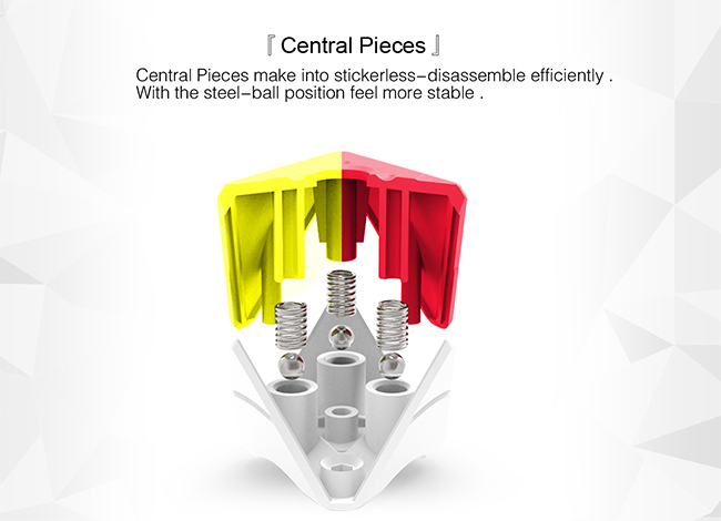 QiYi QiMing Pyraminx Stickerless Magic Cube